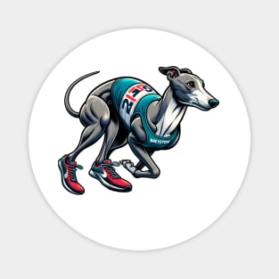 Marathon Master: Greyhound's Race Day Magnet